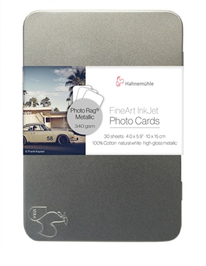 Hahnemühle Photo Rag Metallic 340 g/m² Photo Cards - 10 x 15, listov 